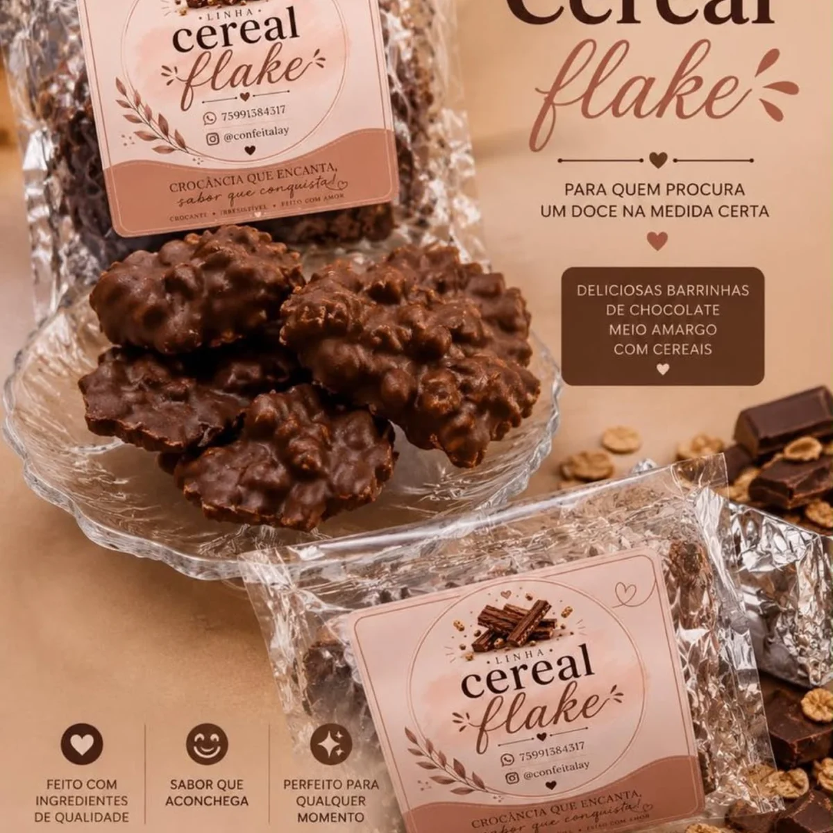 Cereal Flake - pacote com 5